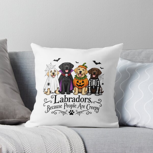 Item preview, Labradors Because People Are Creepy Halloween Dogs designed and sold by Mind-Drift.