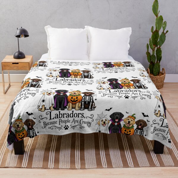 Item preview, Labradors Because People Are Creepy Halloween Dogs designed and sold by Mind-Drift.