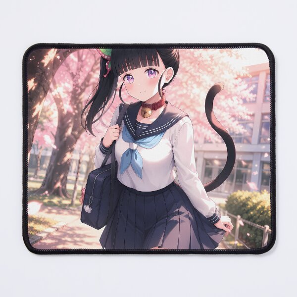 Item preview, Kanao Tsuyuri Demon Slayer Cherry Blossom School Walk designed and sold by SolenneAzur.