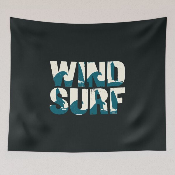 Item preview, Windsurf Vintage Typography Ocean Waves Graphic designed and sold by KiwiRider.