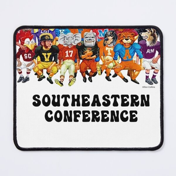 Item preview, SEC Mascots Football, Southeastern Conference Football designed and sold by Zachary Anderson.