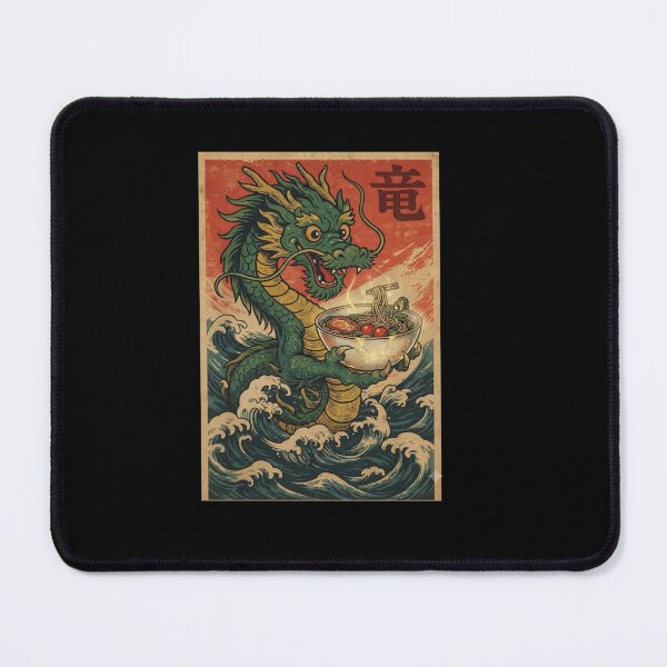 Item preview, Eastern Dragon Ramen Bowl Japanese Vintage Style Design designed and sold by Ostericaimusa.
