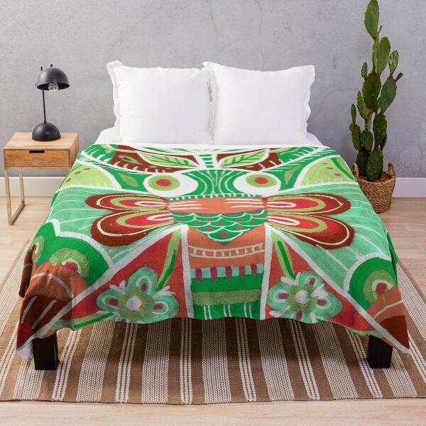 Item preview, Folk Art Moth Floral Symmetry designed and sold by Fani*.