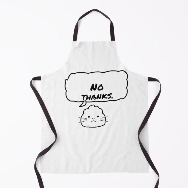 Item preview, Cute Cat “No Thanks” Funny Saying designed and sold by Jemmaya.