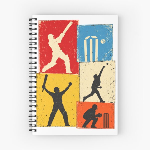 Item preview, Retro Cricket – Vintage Batsman, Bowler & Wicketkeeper designed and sold by Vexa Tees.