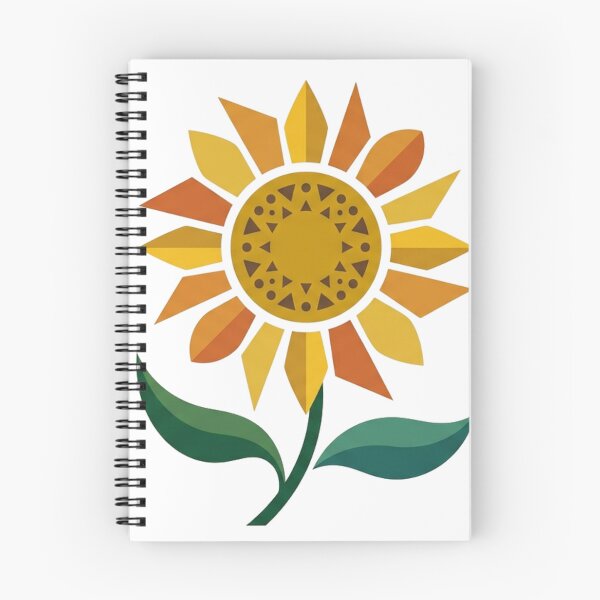 Item preview, Geometric Sunflower – Modern Botanical Art designed and sold by meghnad.