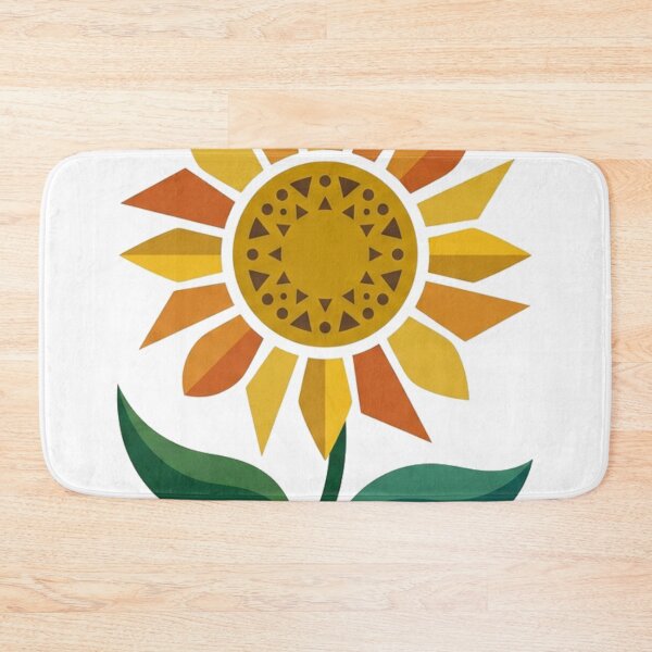 Item preview, Geometric Sunflower – Modern Botanical Art designed and sold by meghnad.