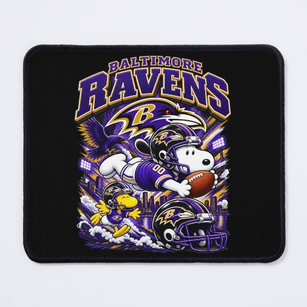 Item preview, Snoopy Baltimore Ravens Dynamic Diving Catch Football Fan designed and sold by CaneufeyCip.