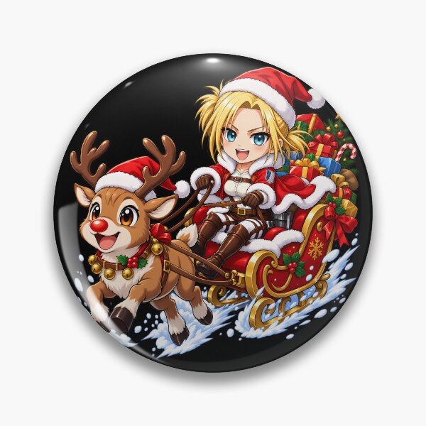 Item preview, Annie Leonhart Christmas Reindeer Sleigh designed and sold by mildaclairmo.