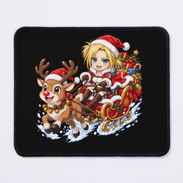 Item preview, Annie Leonhart Christmas Reindeer Sleigh designed and sold by mildaclairmo.