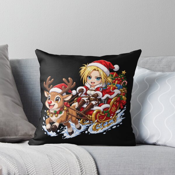 Item preview, Annie Leonhart Christmas Reindeer Sleigh designed and sold by mildaclairmo.