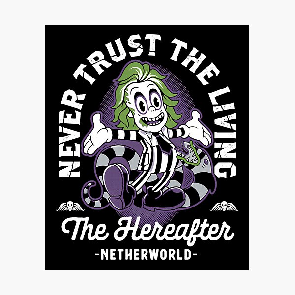 Artikelvorschau,  Vintage Cartoon Never Trust The Living - Creepy Cute Goth entworfen und verkauft von DavidGibbs32.