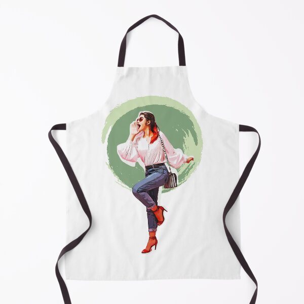 Item preview, Stylish girl in white blouse designed and sold by selviriskaae.