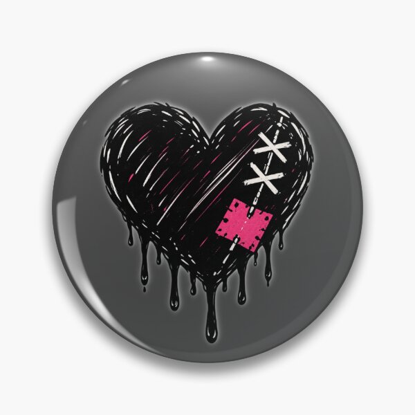 Item preview, Black Melting Broken Heart designed and sold by stickoala.