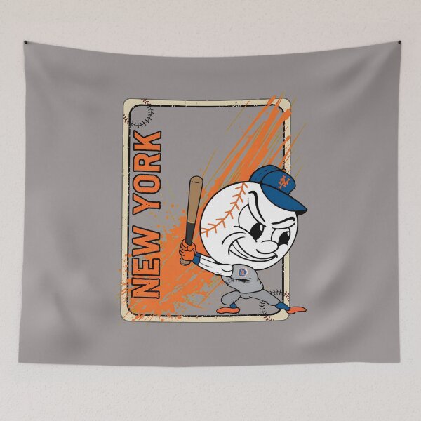 Item preview, Angry Baseball Mascot Swinging Bat Mets Style-53 designed and sold by AlexanderWisni.