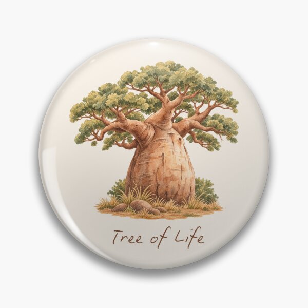 Item preview, Tree of Life Baobab Watercolor designed and sold by mycute-stickers.