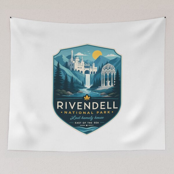 Item preview, Rivendell National Park Nature Landscape designed and sold by FrontierCosmic.