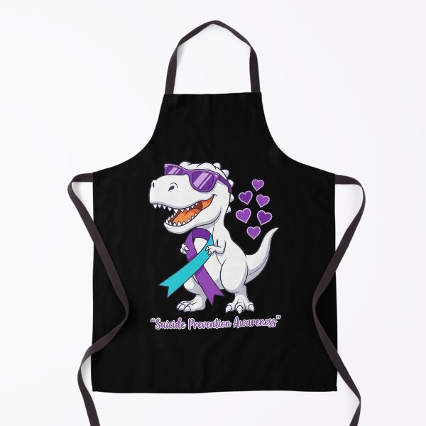 Item preview, T-Rex Dinosaur Suicide Prevention Awareness Ribbon designed and sold by OddPopARt.