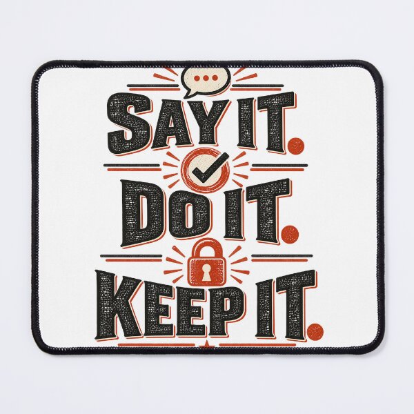 Item preview, Say It Do It Keep It – Integrity Quote designed and sold by NatchSoftCreations.