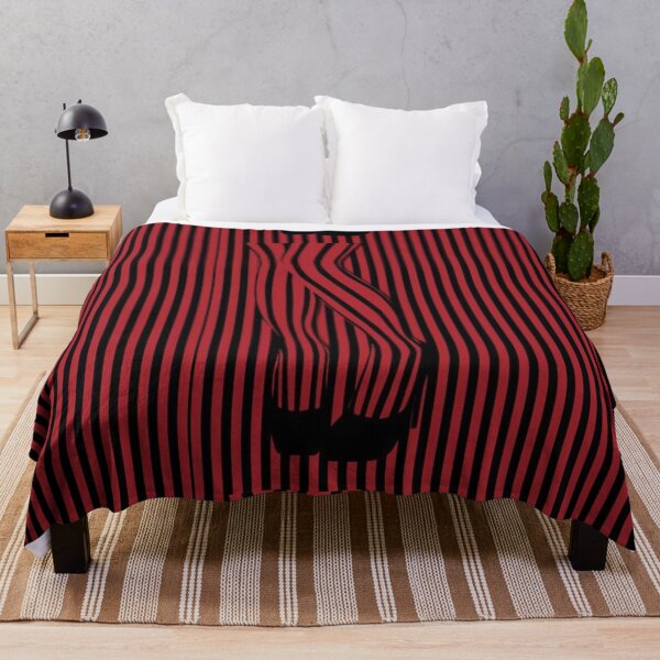 Item preview, Red and Black Striped Optical Illusion – Abstract Pattern designed and sold by destelloacido.