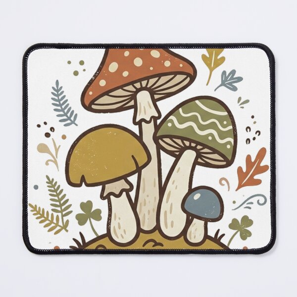 Item preview, Whimsical Mushroom Garden – Folk Art designed and sold by meghnad.
