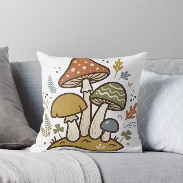Item preview, Whimsical Mushroom Garden – Folk Art designed and sold by meghnad.