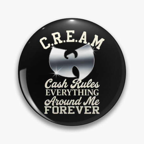 Item preview, Cream Wu Tang Clan Chrome Logo Vintage Hip Hop Shi designed and sold by DavidGibbs32.