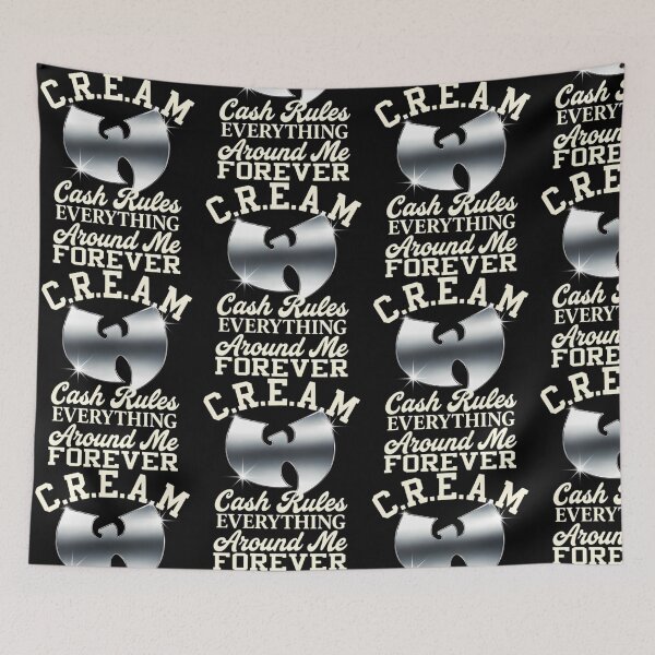 Item preview, Cream Wu Tang Clan Chrome Logo Vintage Hip Hop Shi designed and sold by DavidGibbs32.