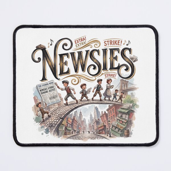 Item preview, Newsies the musical - Whimsical Theater Art designed and sold by Lyric Vault - Rock on.