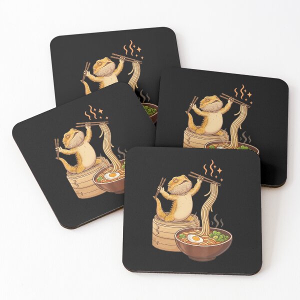 Item preview, Bearded Dragon Cooking Ramen Cute Reptile Foodie Design designed and sold by Ostericaimusa.