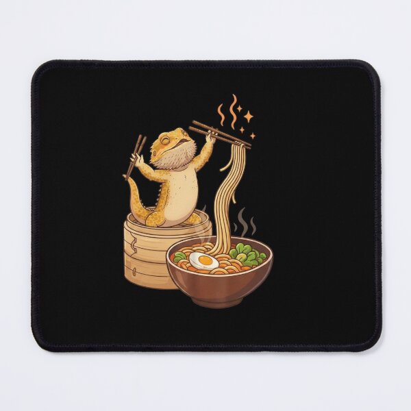 Item preview, Bearded Dragon Cooking Ramen Cute Reptile Foodie Design designed and sold by Ostericaimusa.