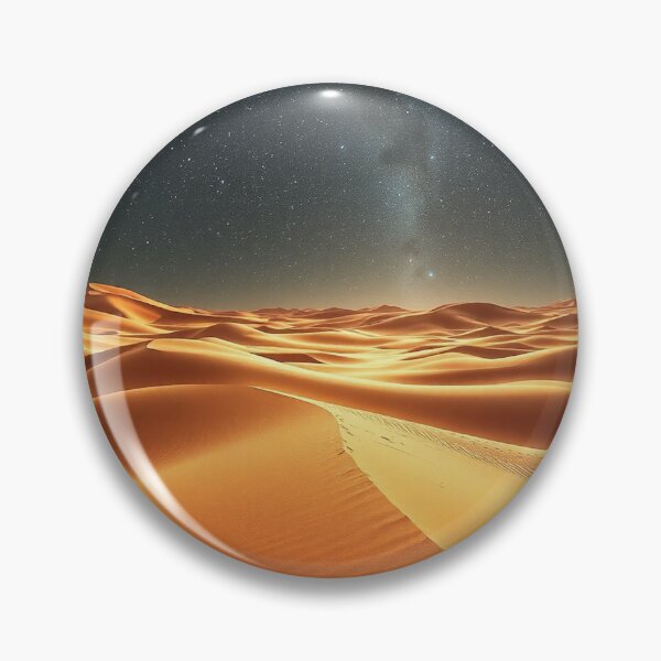 Item preview, Golden Sand Dunes Under Milky Way Galaxy Sky designed and sold by IntelliMindDesigns.