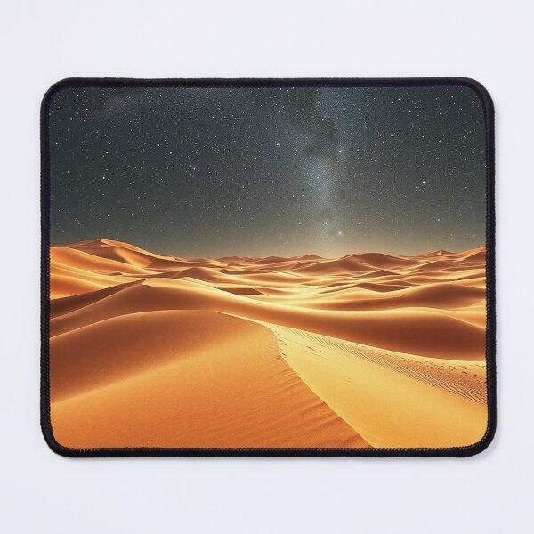 Item preview, Golden Sand Dunes Under Milky Way Galaxy Sky designed and sold by IntelliMindDesigns.