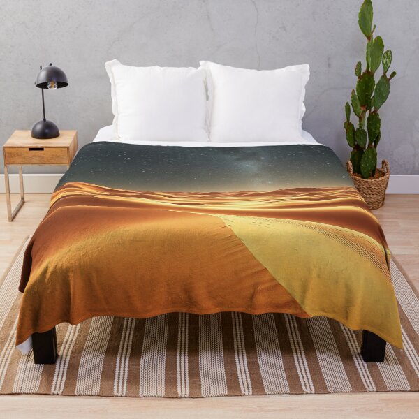 Item preview, Golden Sand Dunes Under Milky Way Galaxy Sky designed and sold by IntelliMindDesigns.