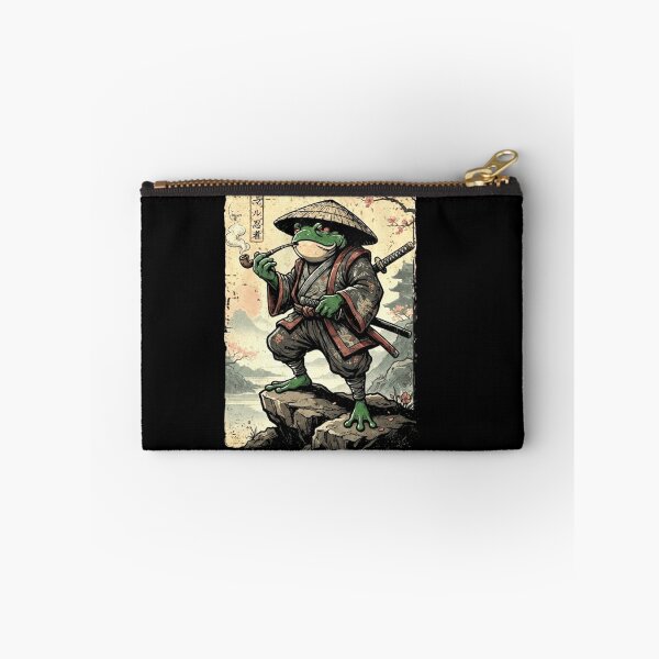 Item preview, Samurai Frog Warrior Vintage Japanese Style Illustration designed and sold by MiALopezArt.