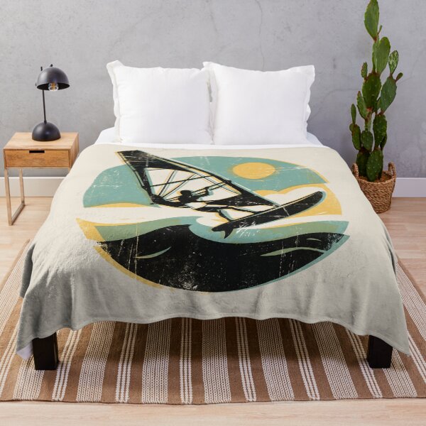 Item preview, Windsurfing Vintage Sunset Ocean Watersports Graphic designed and sold by KiwiRider.