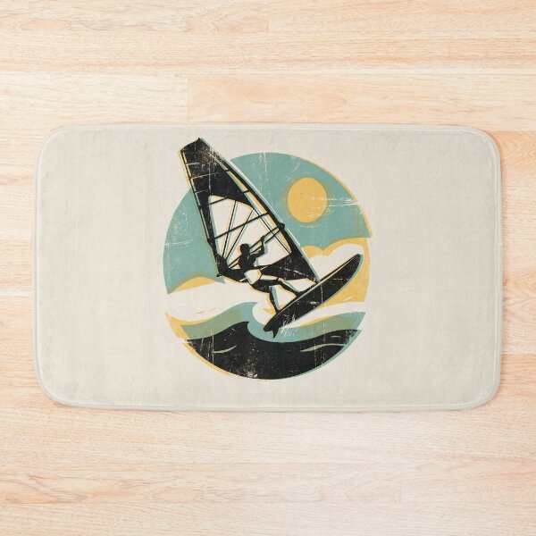 Item preview, Windsurfing Vintage Sunset Ocean Watersports Graphic designed and sold by KiwiRider.