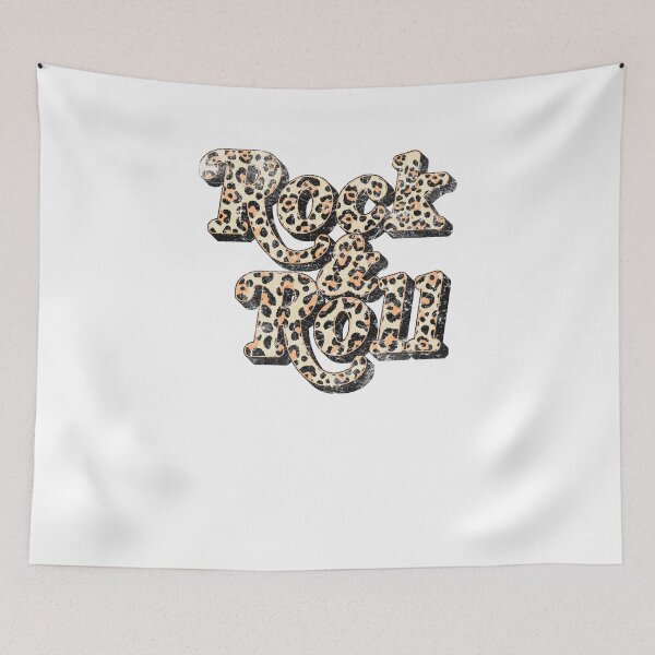 Item preview, Leopard Print Rock & Roll Retro Typography Graphic designed and sold by The secret storage room.