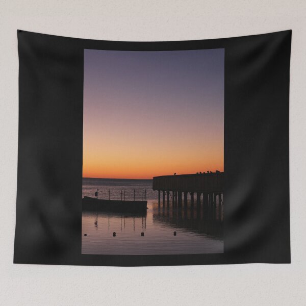 Item preview, Sunset Pier Silhouette designed and sold by GaiaTopi Media.