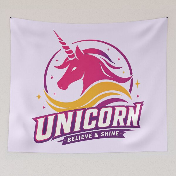 Item preview, unicorn designed and sold by aliraweb.