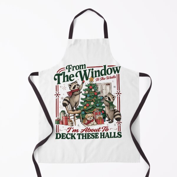 Item preview, Funny Christmas Tshirts From The Windows To The Walls I'm About To Funny Racoon Christmas designed and sold by welshverniceABC.
