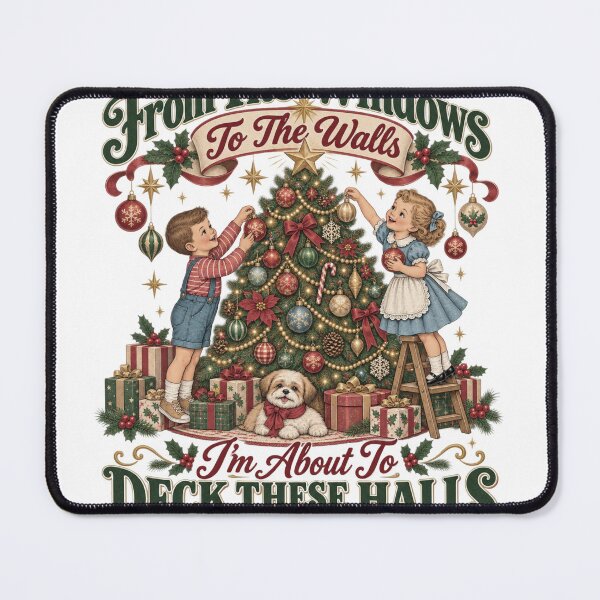 Item preview, Funny Christmas Tshirts From The Windows To The Walls I'm About To Deck These Halls designed and sold by welshverniceABC.