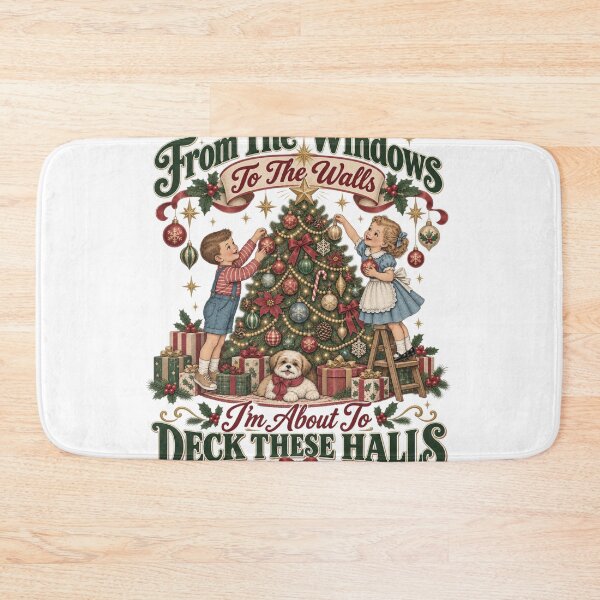 Item preview, Funny Christmas Tshirts From The Windows To The Walls I'm About To Deck These Halls designed and sold by welshverniceABC.