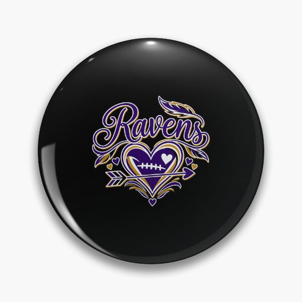 Item preview, Ravens Heart and Arrow Football Fan Game Day designed and sold by OddPopARt.