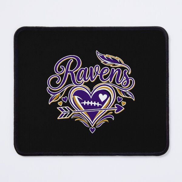 Item preview, Ravens Heart and Arrow Football Fan Game Day designed and sold by OddPopARt.