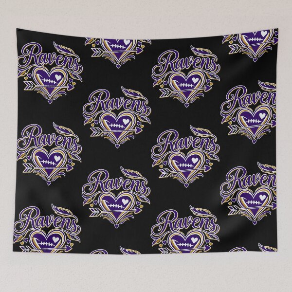 Item preview, Ravens Heart and Arrow Football Fan Game Day designed and sold by OddPopARt.