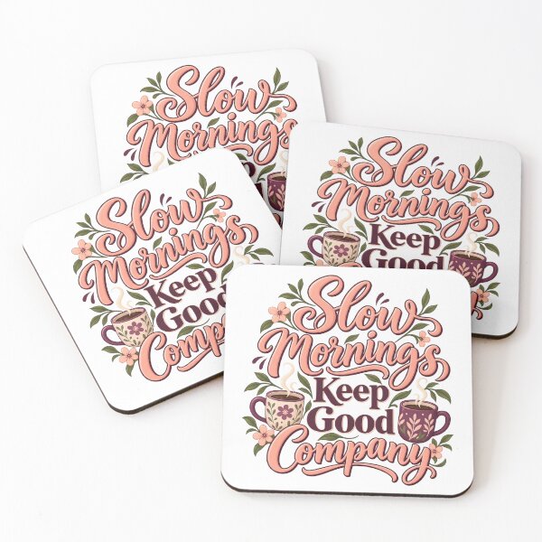Item preview, Slow Mornings Keep Good Company Floral Mug Art designed and sold by Bikivuno.