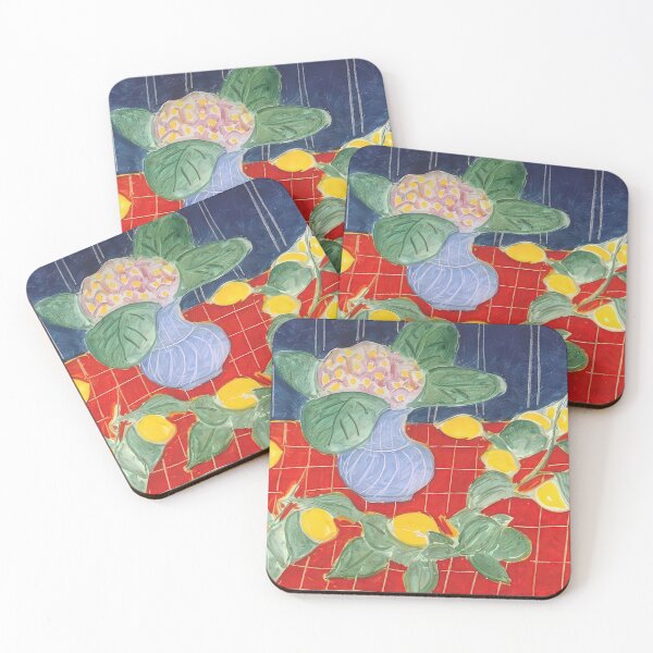 Item preview, Lemons and saxifrages 1943 designed and sold by VeilOfPigments.