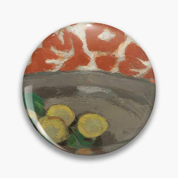 Item preview, Lemons on a pewter plate 1929 designed and sold by VeilOfPigments.