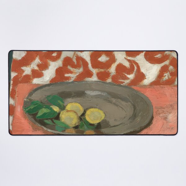 Item preview, Lemons on a pewter plate 1929 designed and sold by VeilOfPigments.